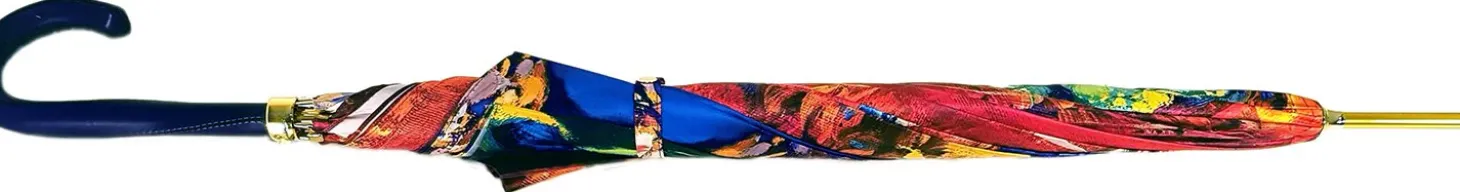 Peacock Painted Umbrella
