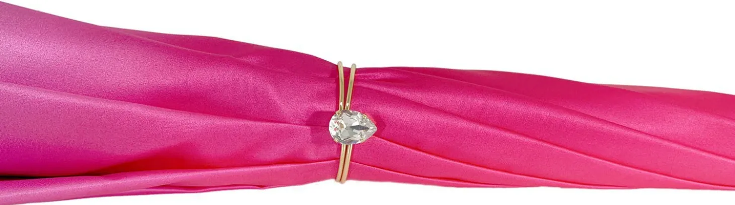 Pink Umbrella With Rose Design