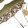 Precious Khaki Umbrella with Crystal Medallion