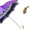 Precious purple umbrella with yellow crystals
