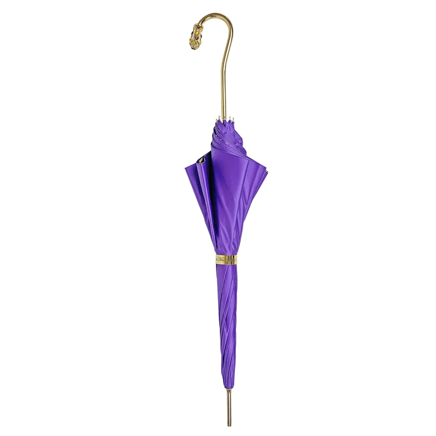 Precious purple umbrella with yellow crystals