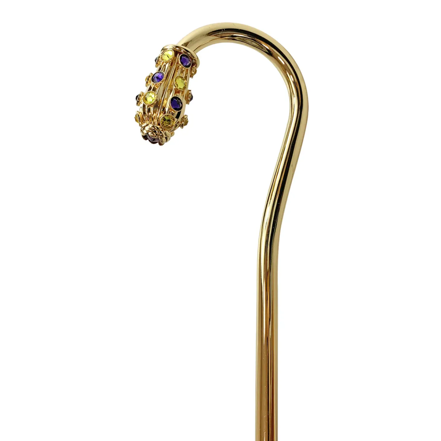 Precious purple umbrella with yellow crystals
