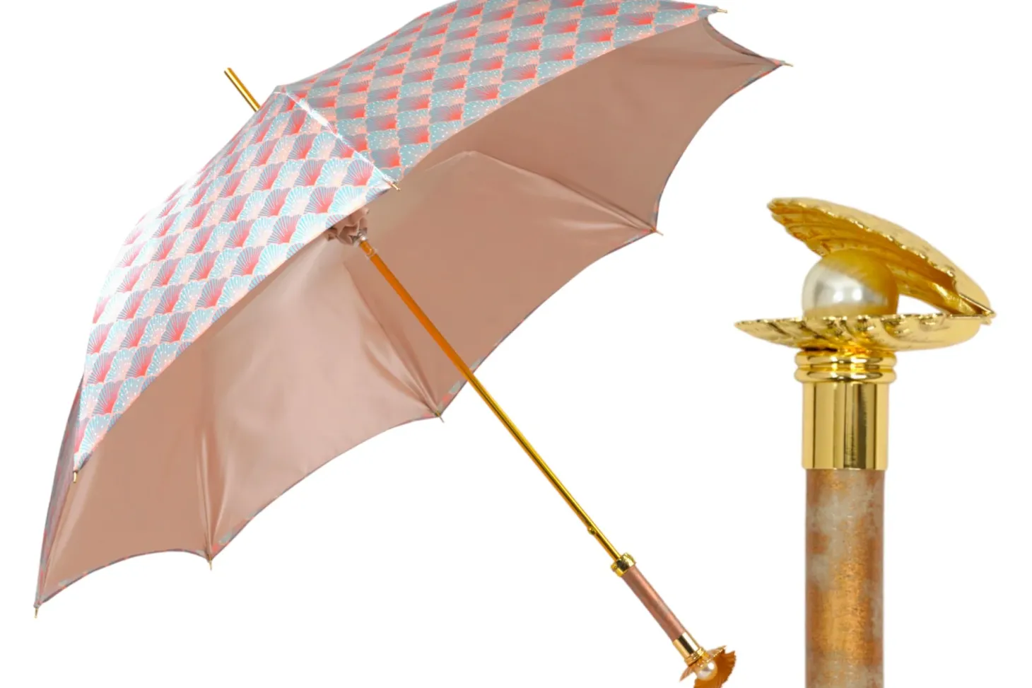 Premium Craft Umbrella with Gold-Plated Metal Shell