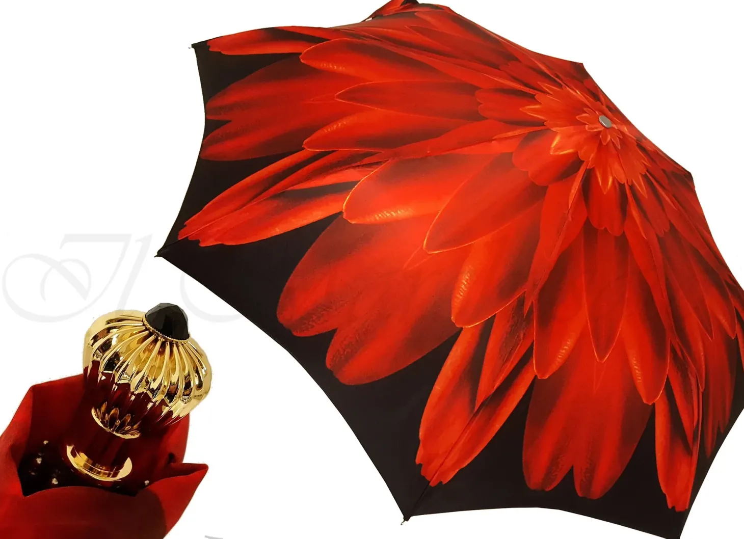 Red Dahlia - Luxury Ladies Umbrella