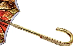 Red Double Canopy Luxury Ladies Umbrella