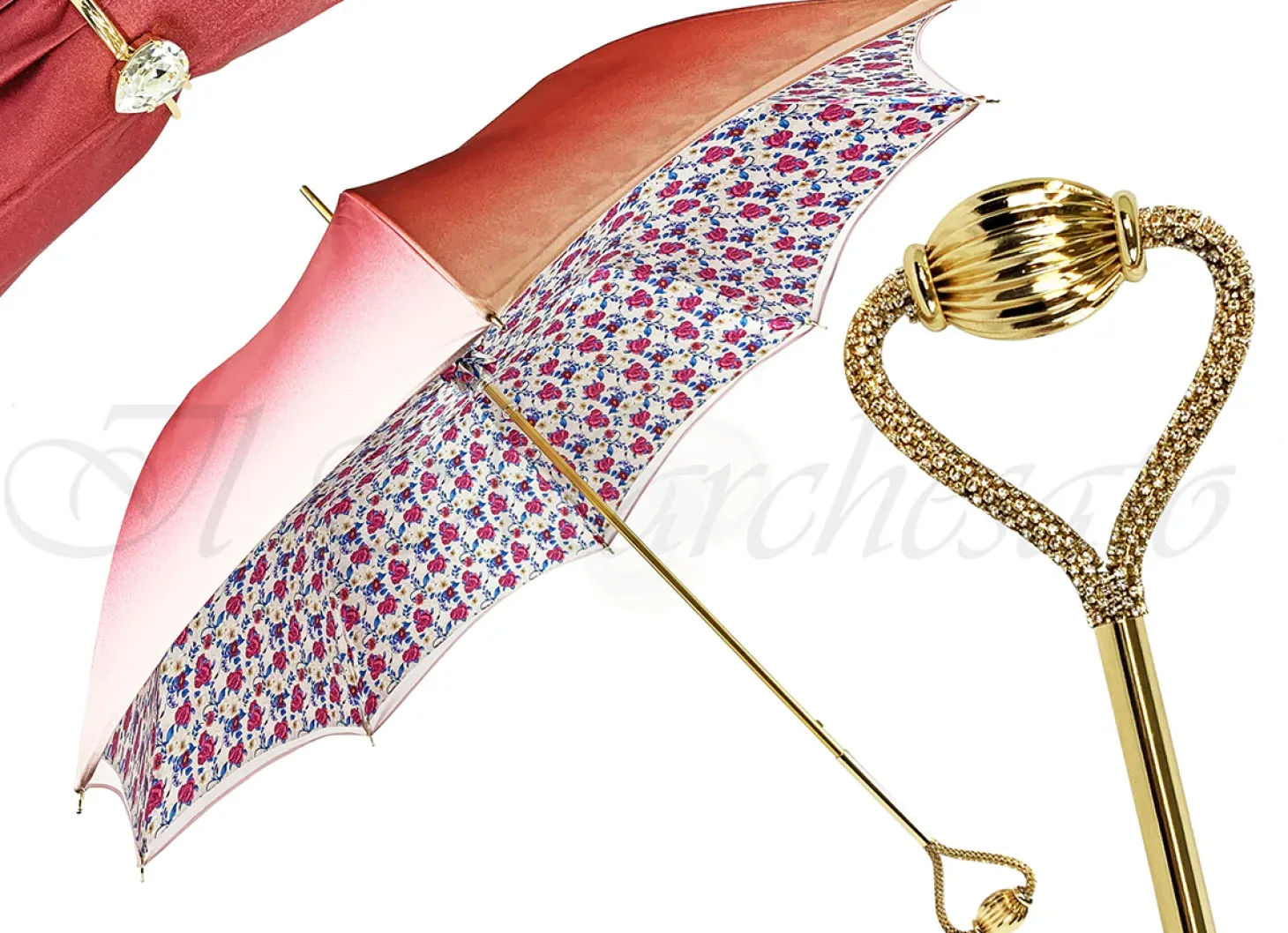 Romantic Umbrella with Heart handle