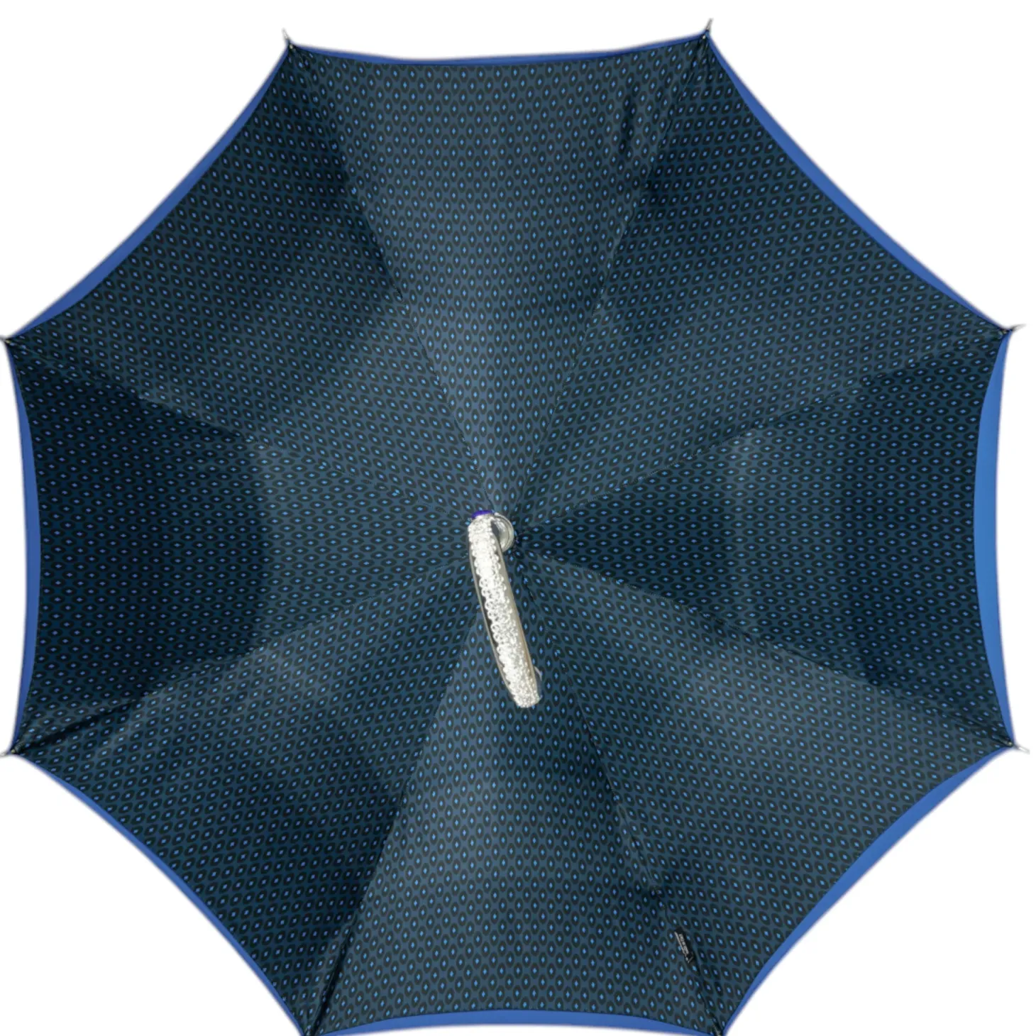 Royal Blue Umbrella with Shimmering Crystal Accents for Luxurious Styl