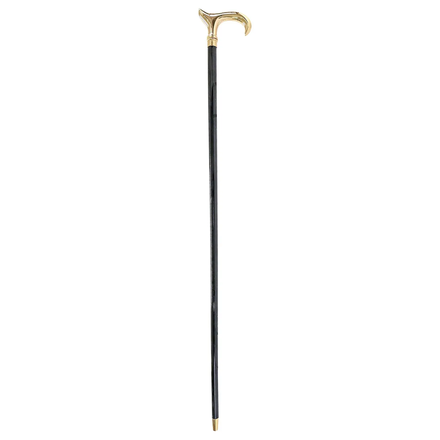 Shiny metal Walking stick - 24K goldplated