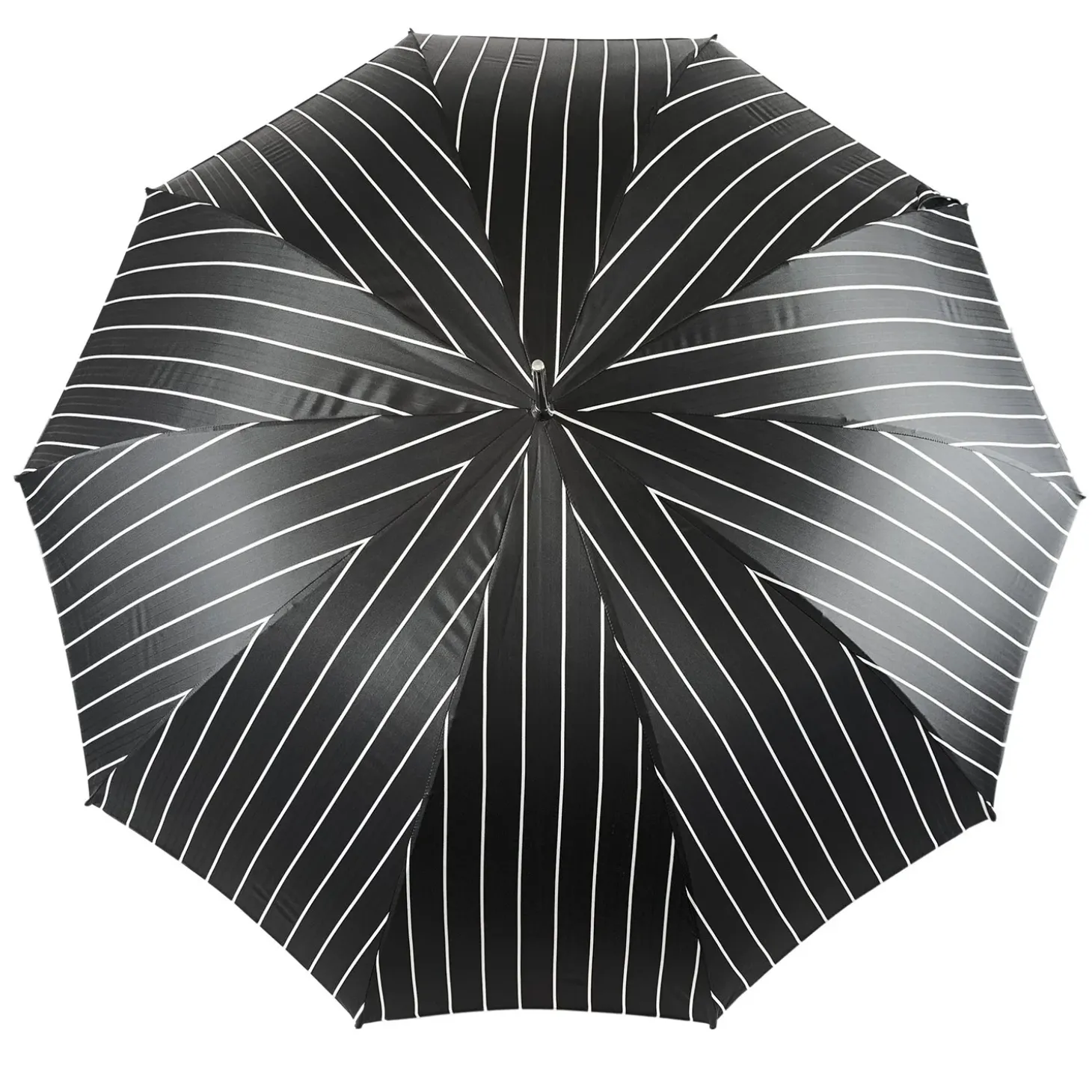 Smoke Gray with white stripes Umbrella