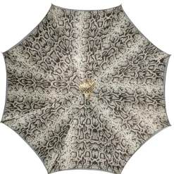 Snake Charmer: il Marchesato Umbrella with Cobra Handle in Gold
