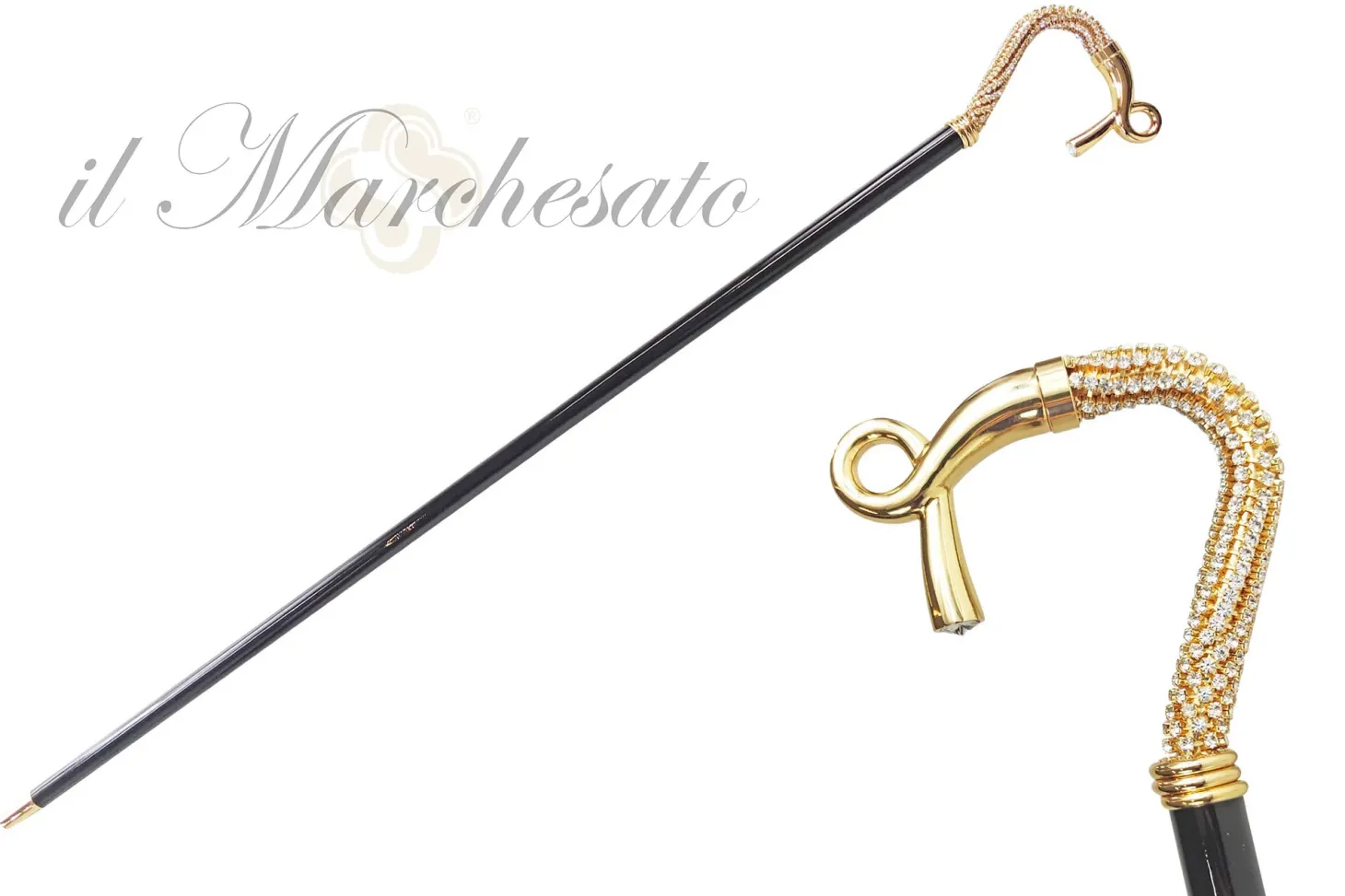 Strong and stylish walking stick 24K