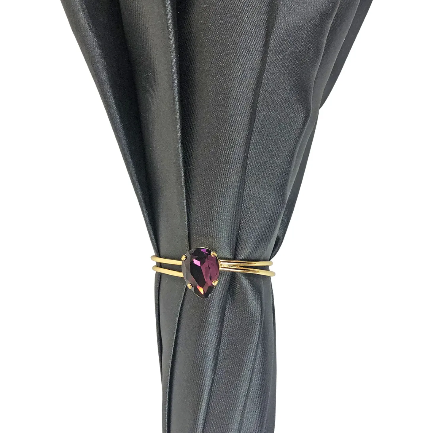 Stunning grey umbrella with light purple inside