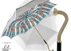 Stunning Grey Umbrella with "35fili" Anemones design