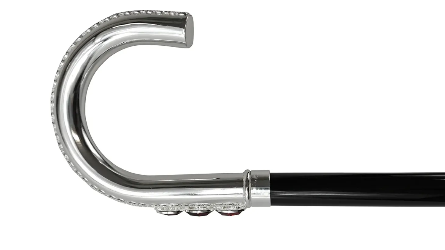 Sturdy Walking cane With Red Crystal