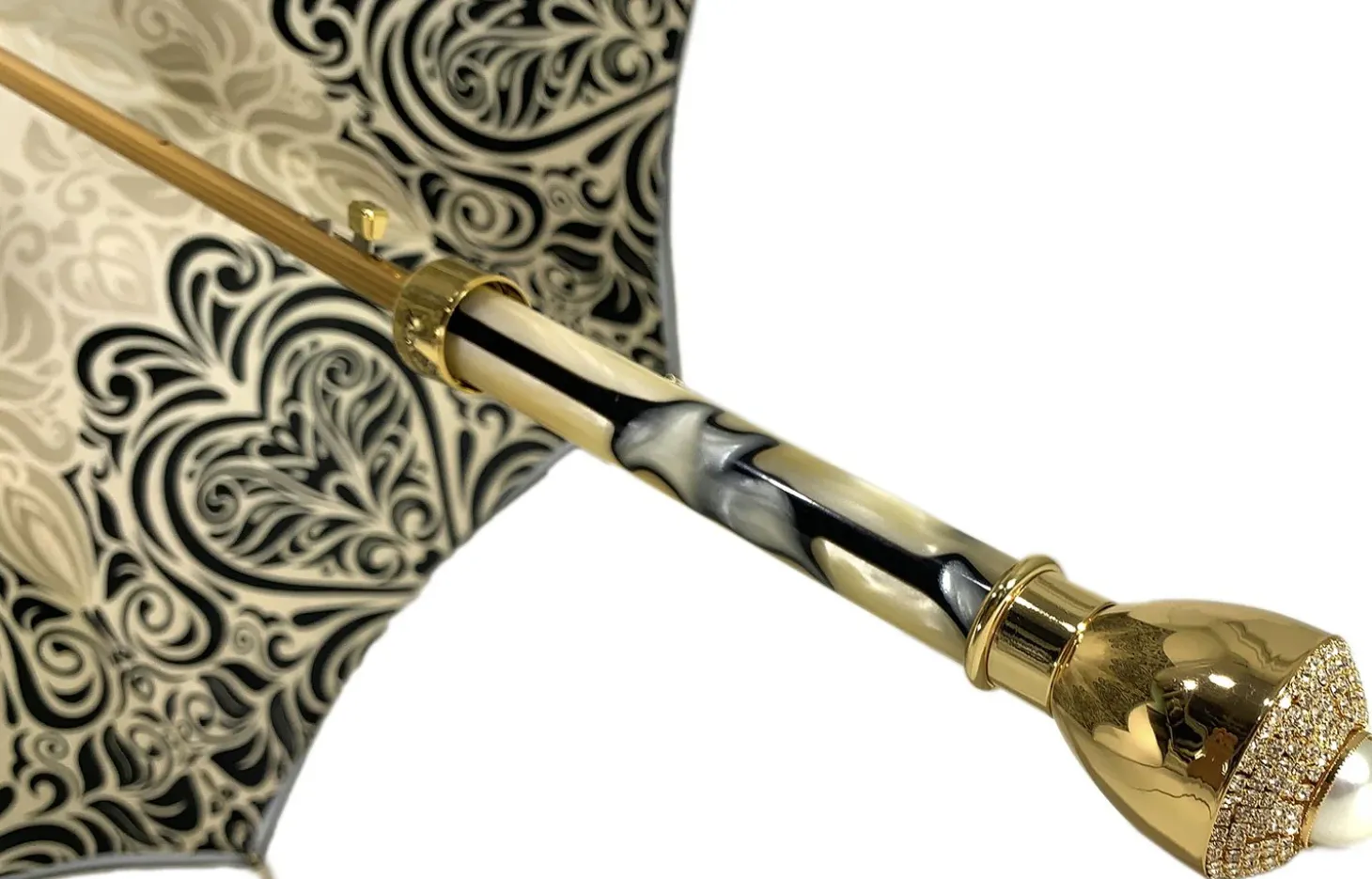 Stylish Baroque Design - Handmade Fashion Umbrella For Women il Marchesato Ombrelli