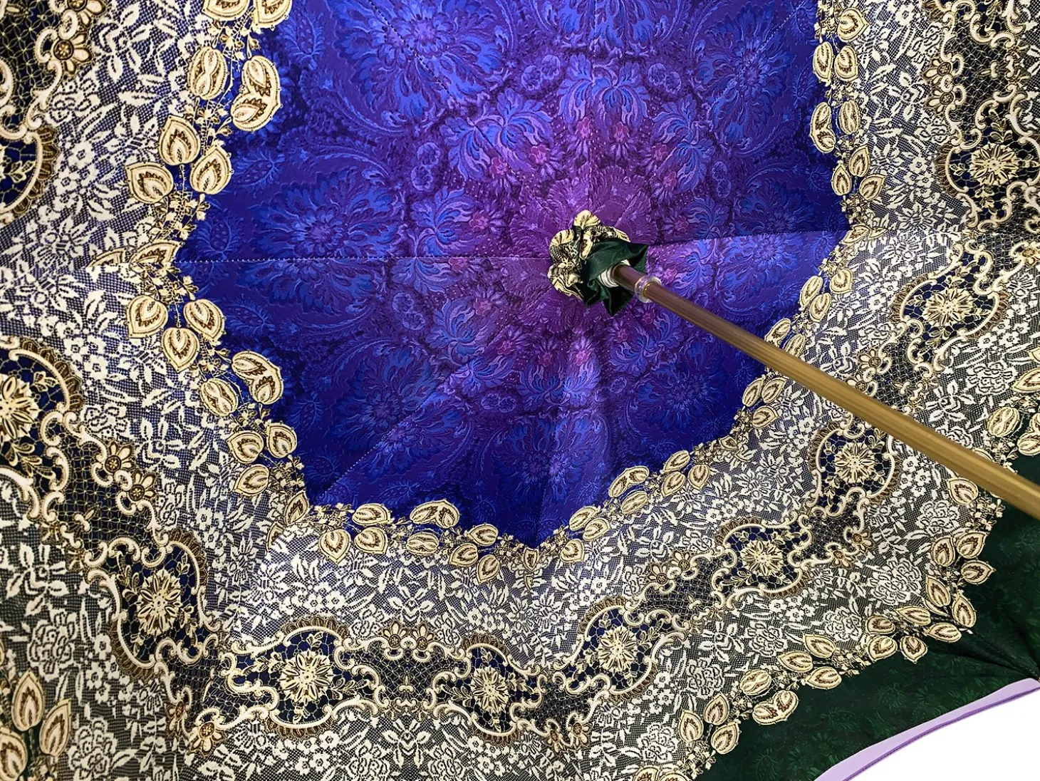 Stylish Baroque Design - Handmade Fashion Umbrella For Women il Marchesato Ombrelli