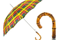 Stylish Tartan Bamboo Umbrella