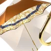 Superb Bronze Color Umbrella With Chains Pattern
