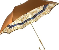 Superb Bronze Color Umbrella With Chains Pattern