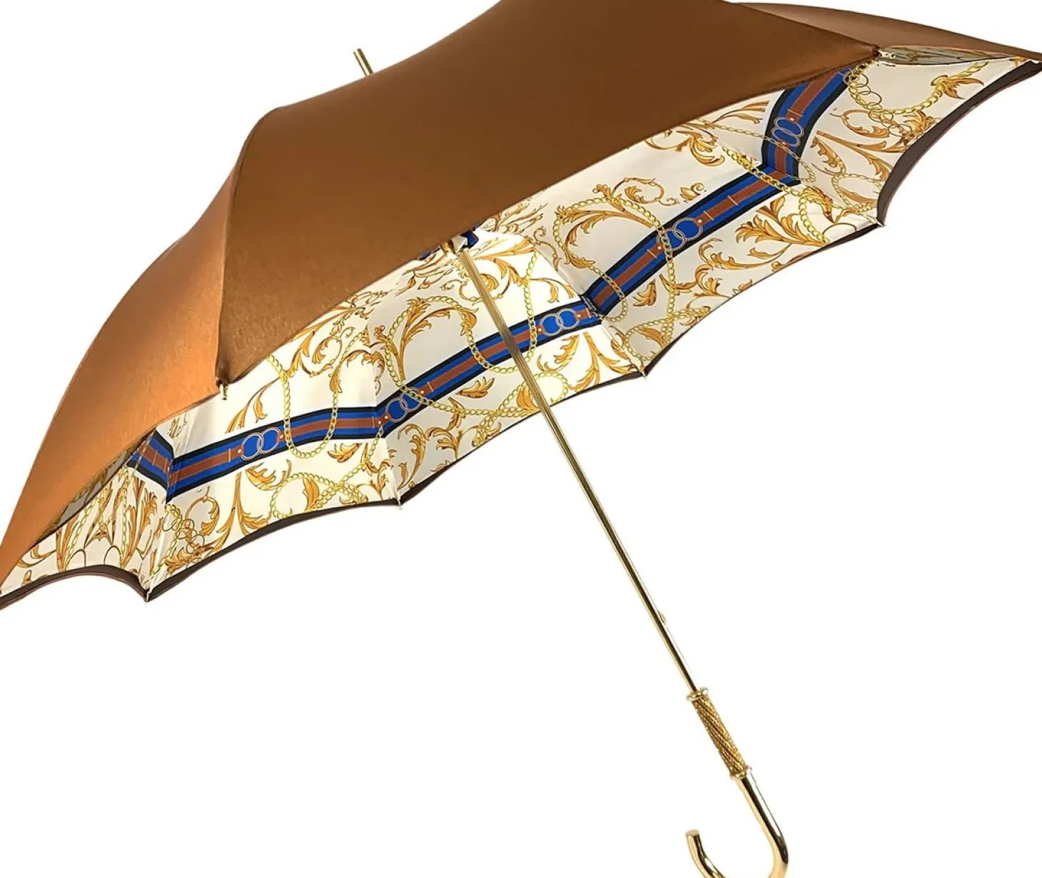 Superb Bronze Color Umbrella With Chains Pattern