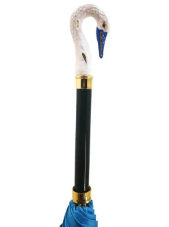 Swan Umbrella Amazing Enamel On Gold