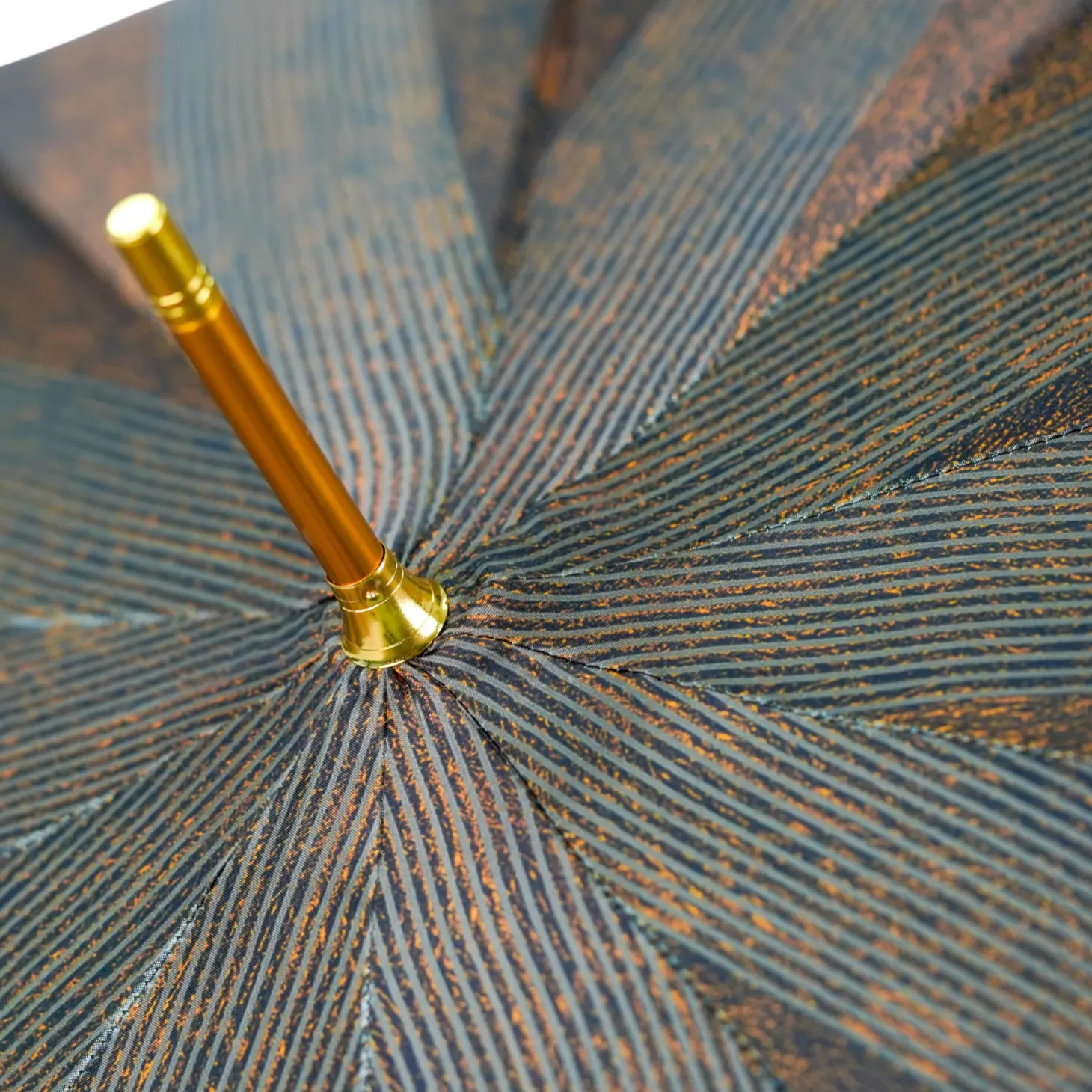 The Noble Ride – Artisanal Umbrella with Ostrich Touch