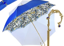 Umbrella in Fantastic double canopy blue