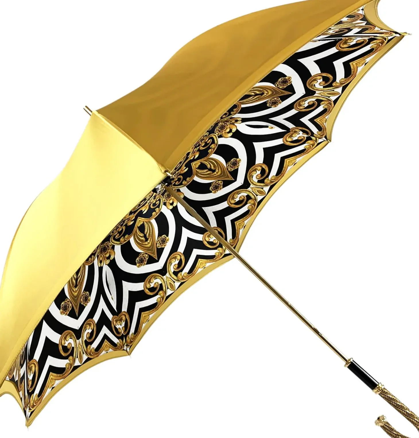 Umbrella In Fantastic Double Yellow Gold Cloth