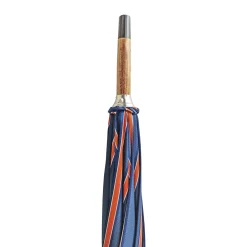 Umbrella with green Caiman Crocodile leather handle