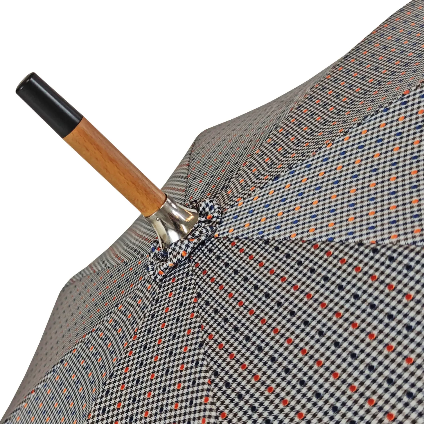 Umbrella with handle in peeled chestnut