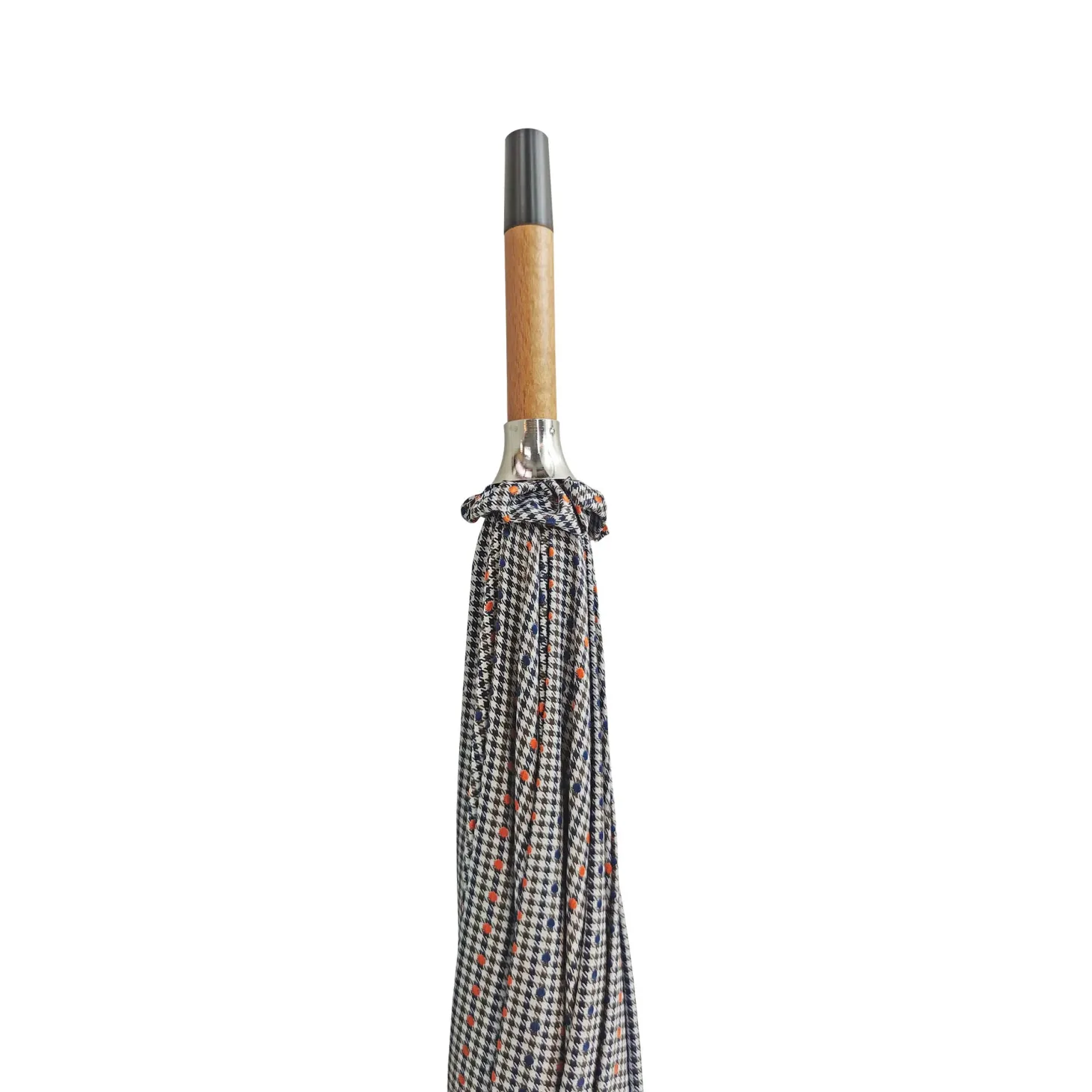 Umbrella with handle in peeled chestnut