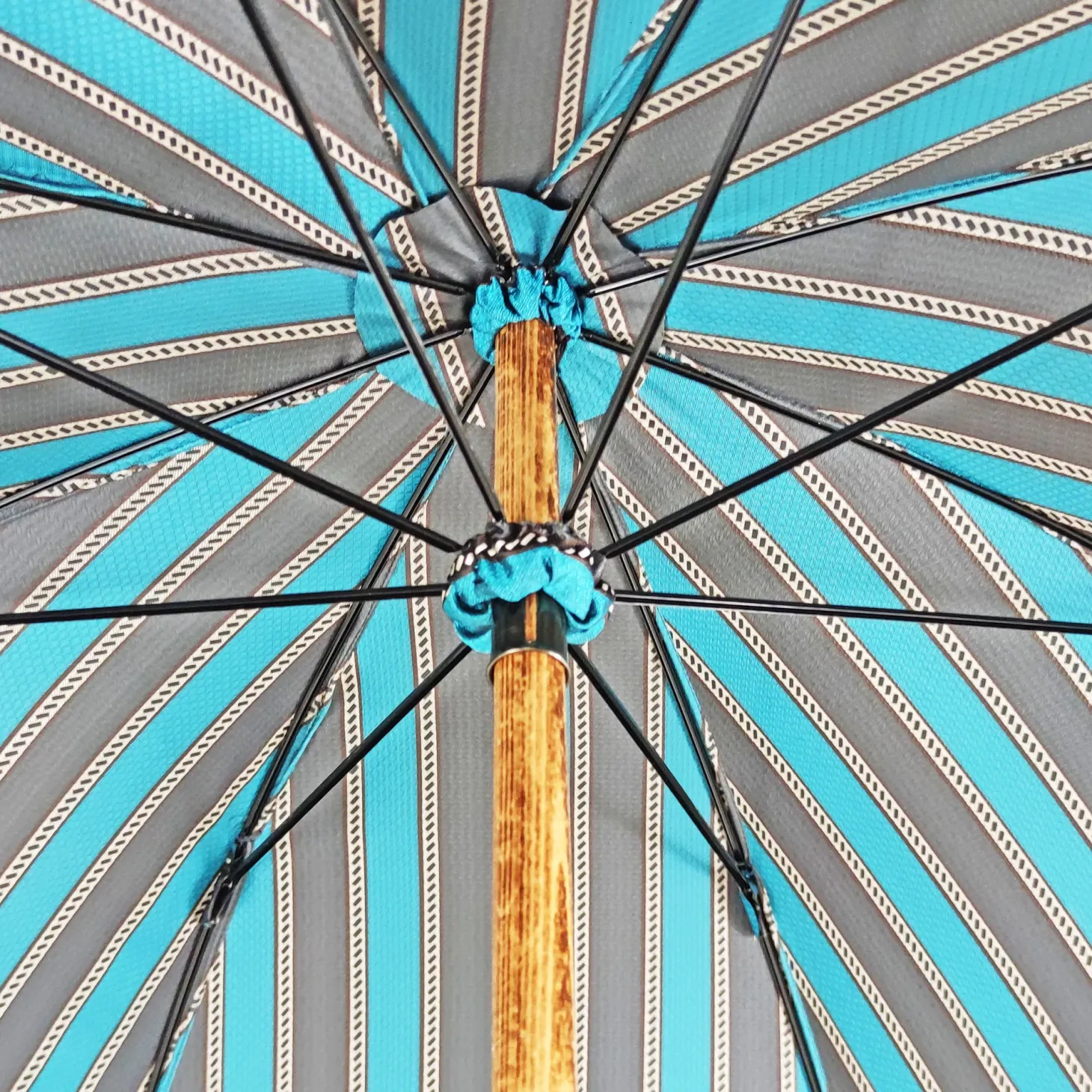 Umbrella with Ostrich leather handle