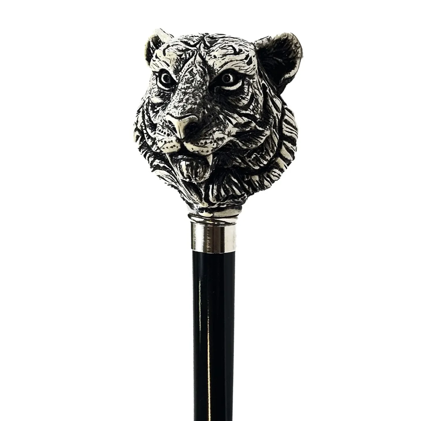 Unique Walking cane with hand-painted tiger