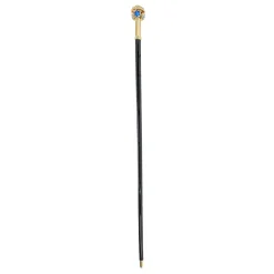 Walking stick with flower and "Capri" crystals