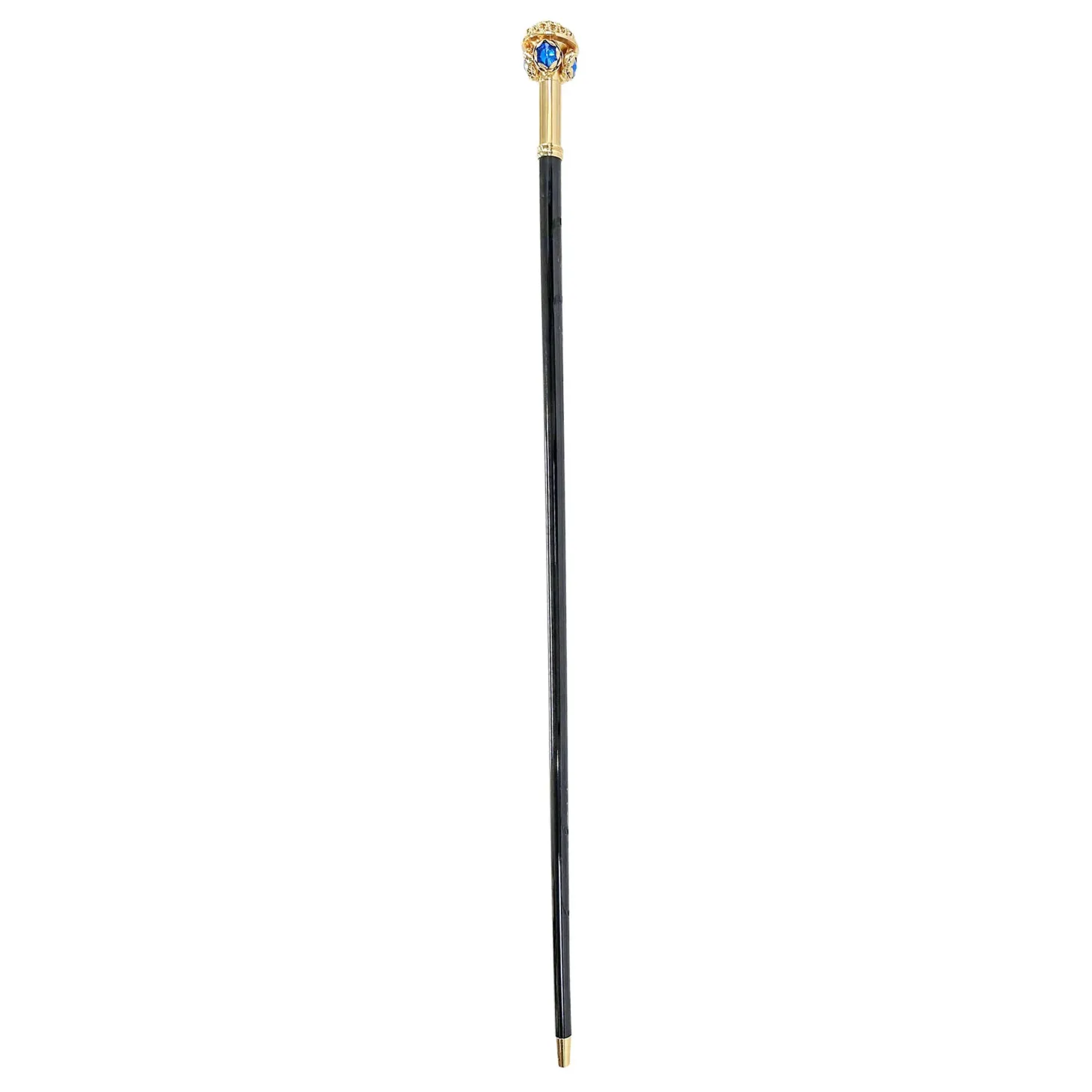 Walking stick with flower and "Capri" crystals