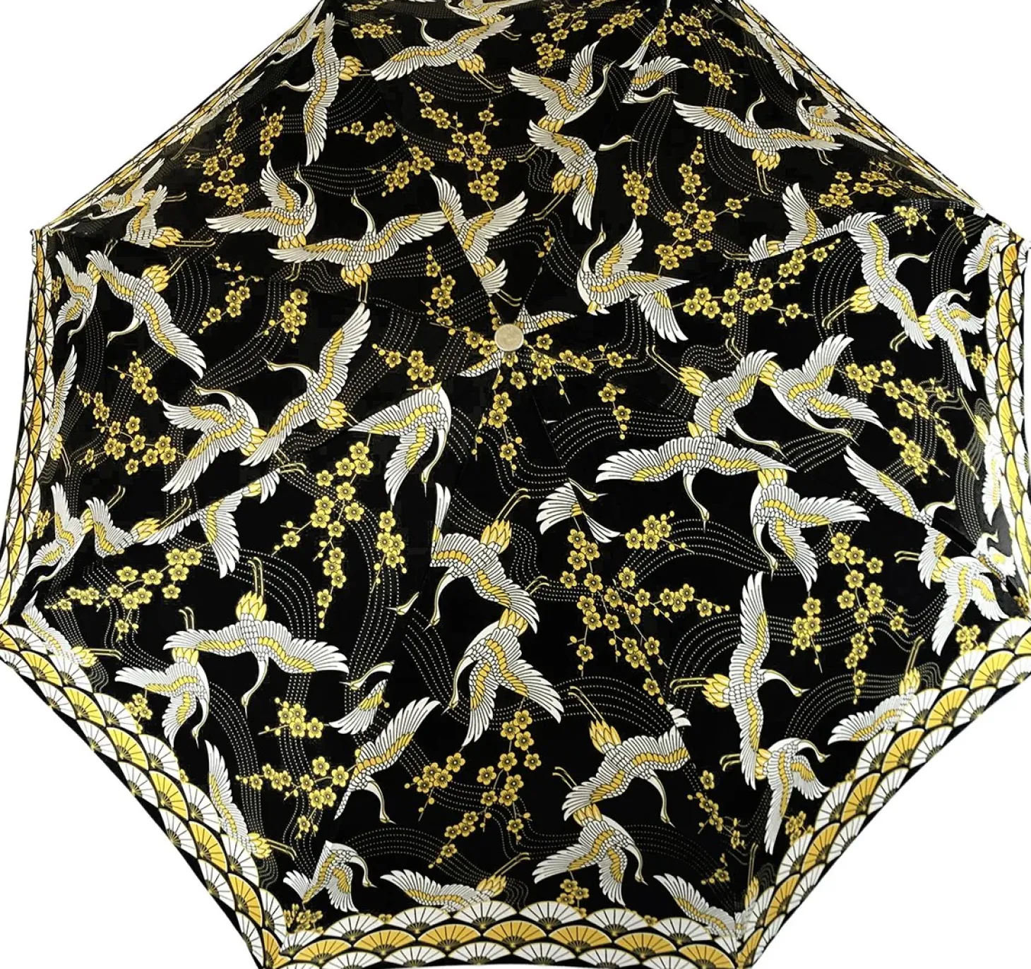 Women's Folding Umbrella - Wonderful Heron Design