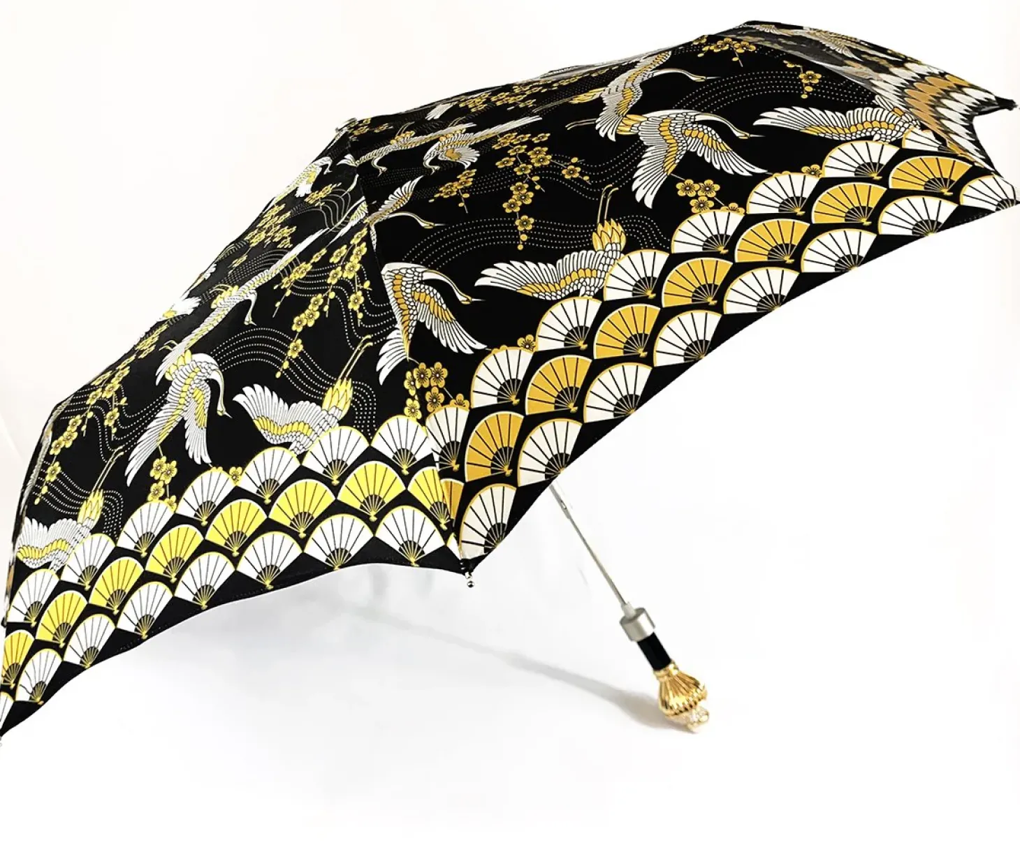 Women's Folding Umbrella - Wonderful Heron Design