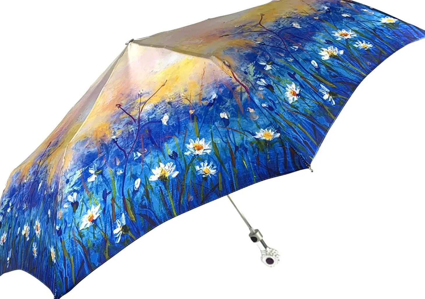 Women's Folding Umbrella - New Exclusive Daisies Design