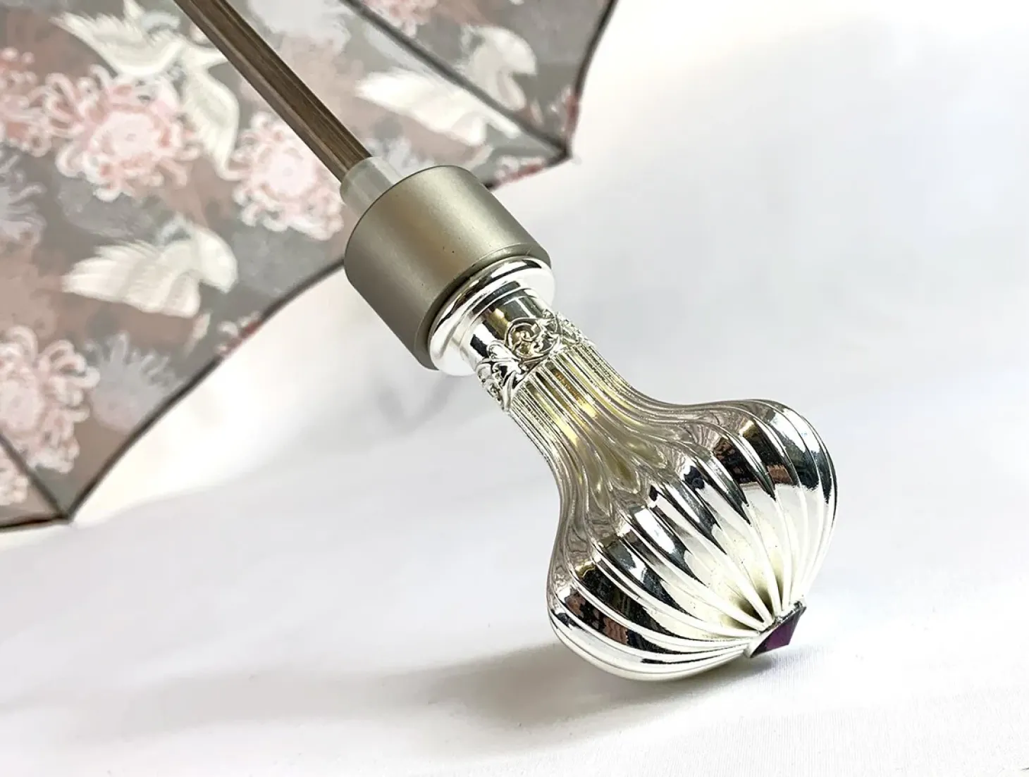 Women's Folding Umbrella - Wonderful Heron Design