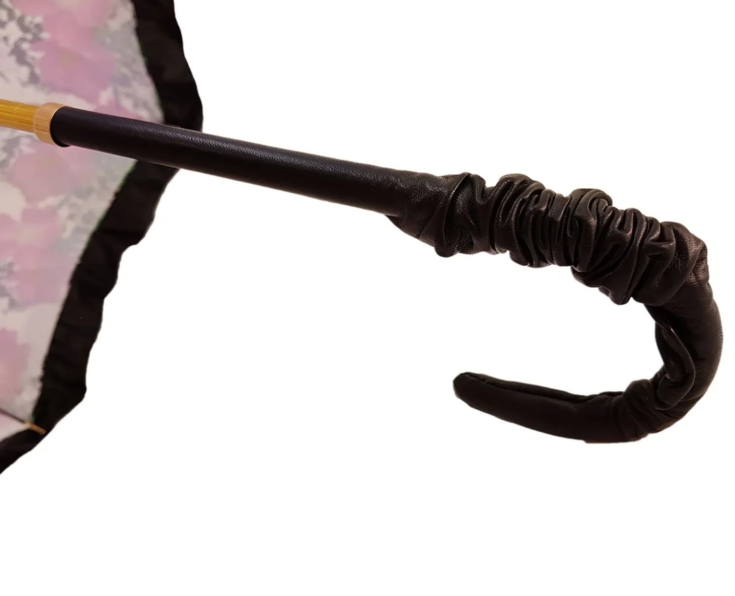 Women's Ruffled Umbrella Studied with a Multicor Pattern
