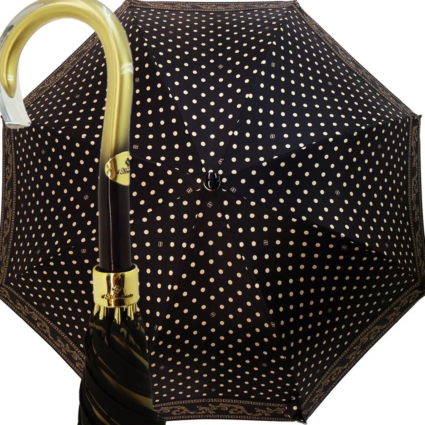 Wonderful Black Polka Dot Umbrella