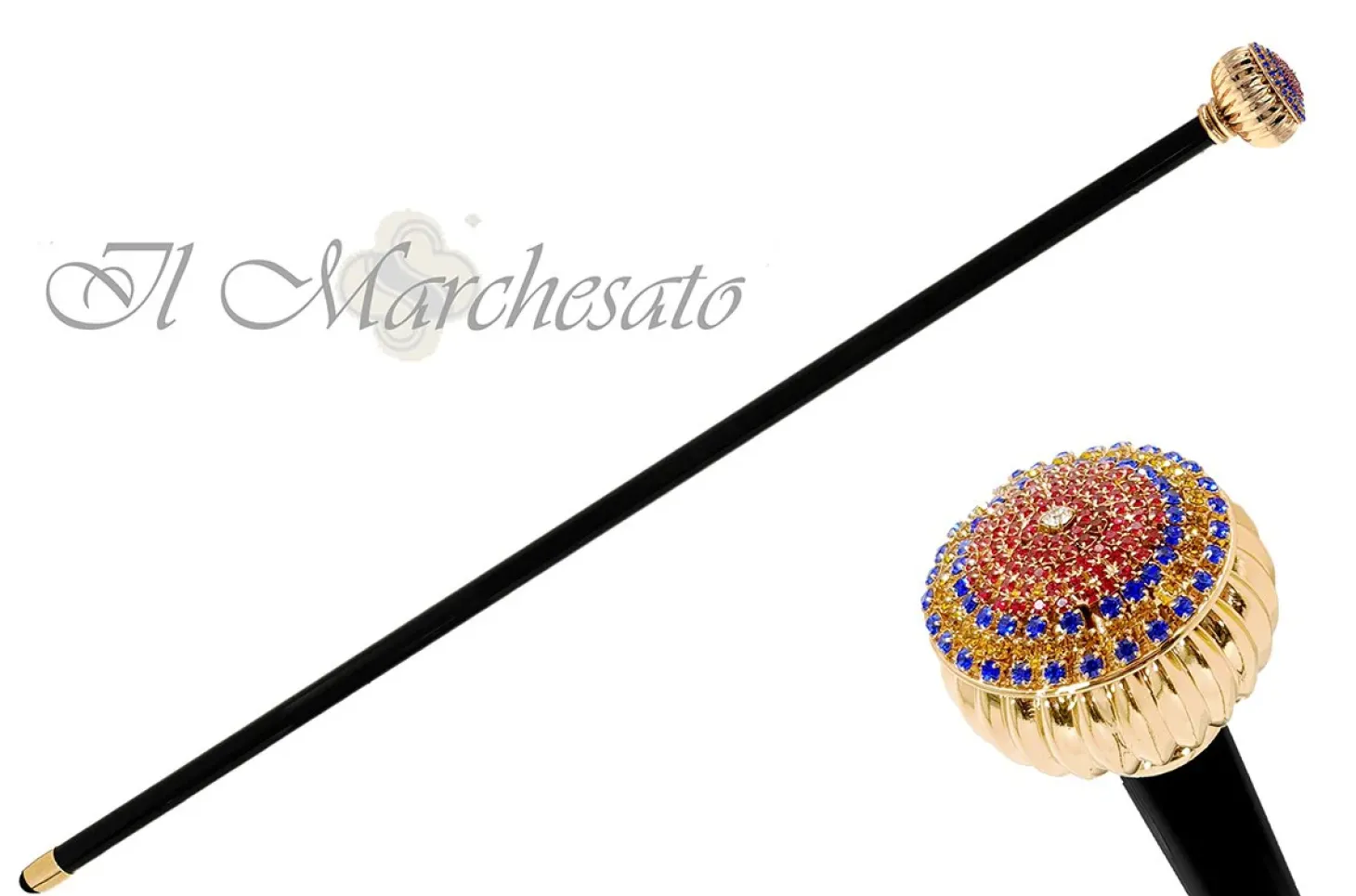 Wonderful tricolor crystal knob